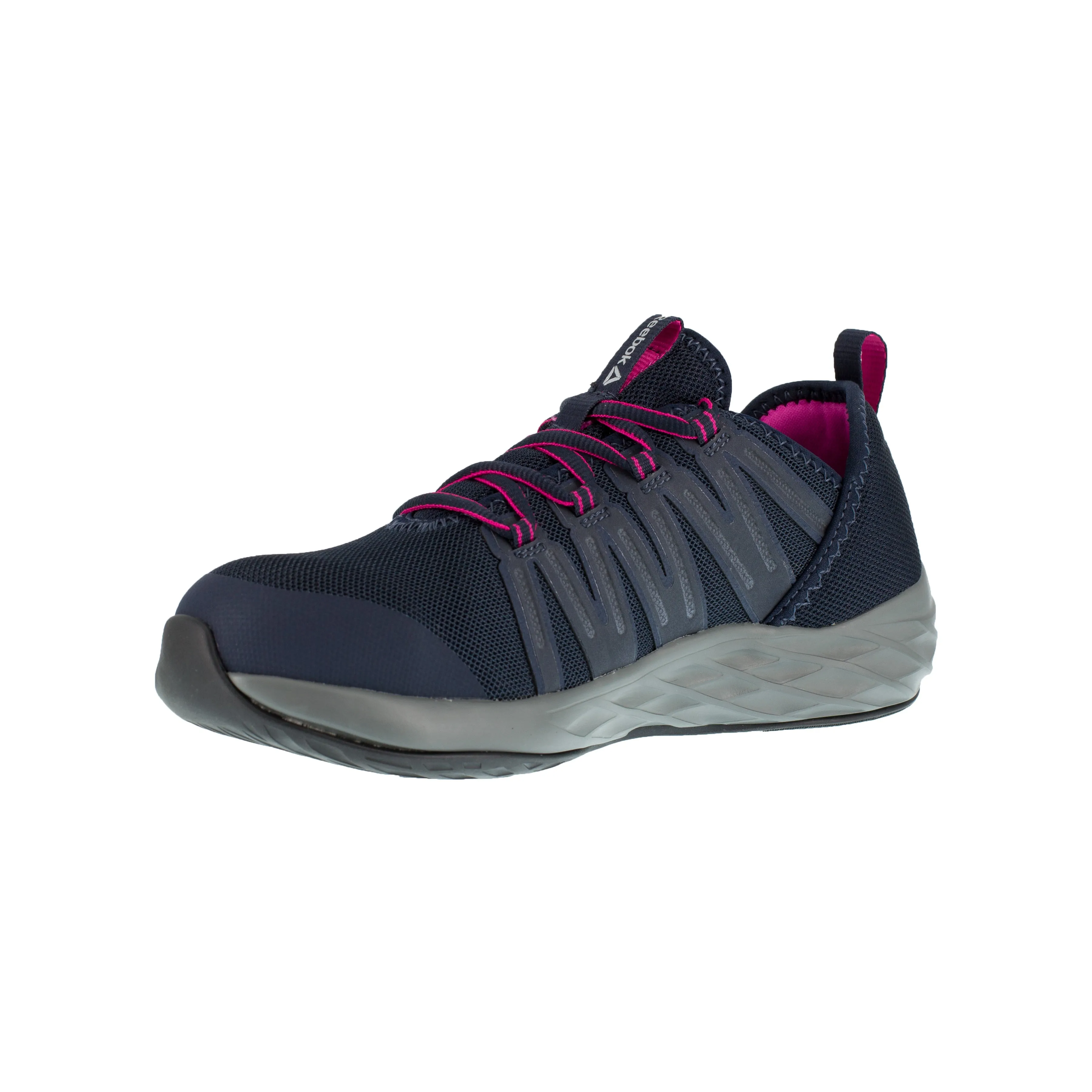 'Reebok' Women's Astride Athletic SR Steel Toe - Navy / Fuschia