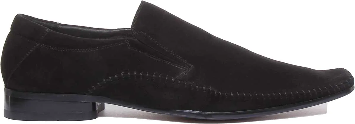 Unbranded A25-181 In Black Suede For Men