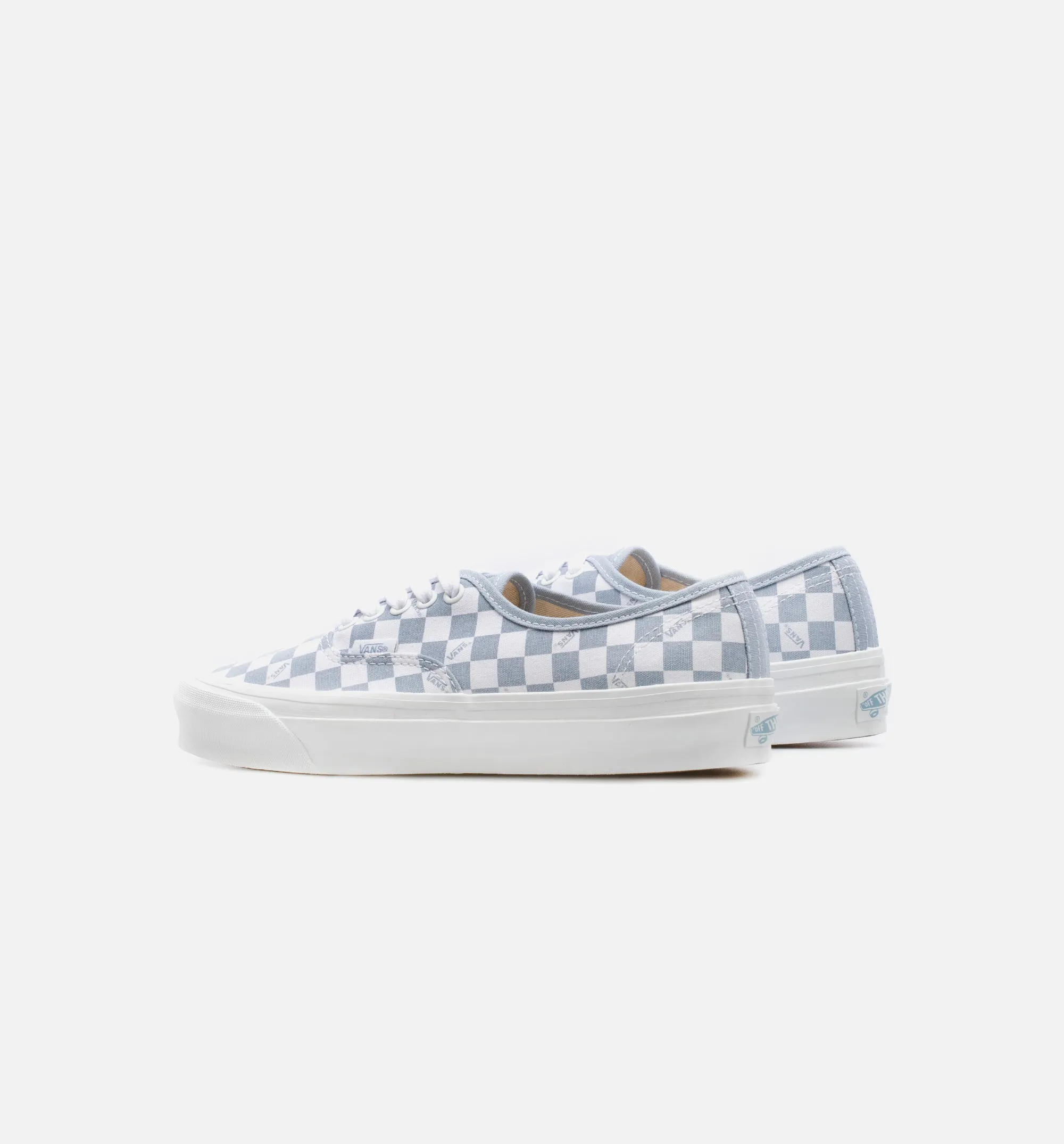 Authentic LX Checkerboard Mens Skate Shoe - Sky Blue/White