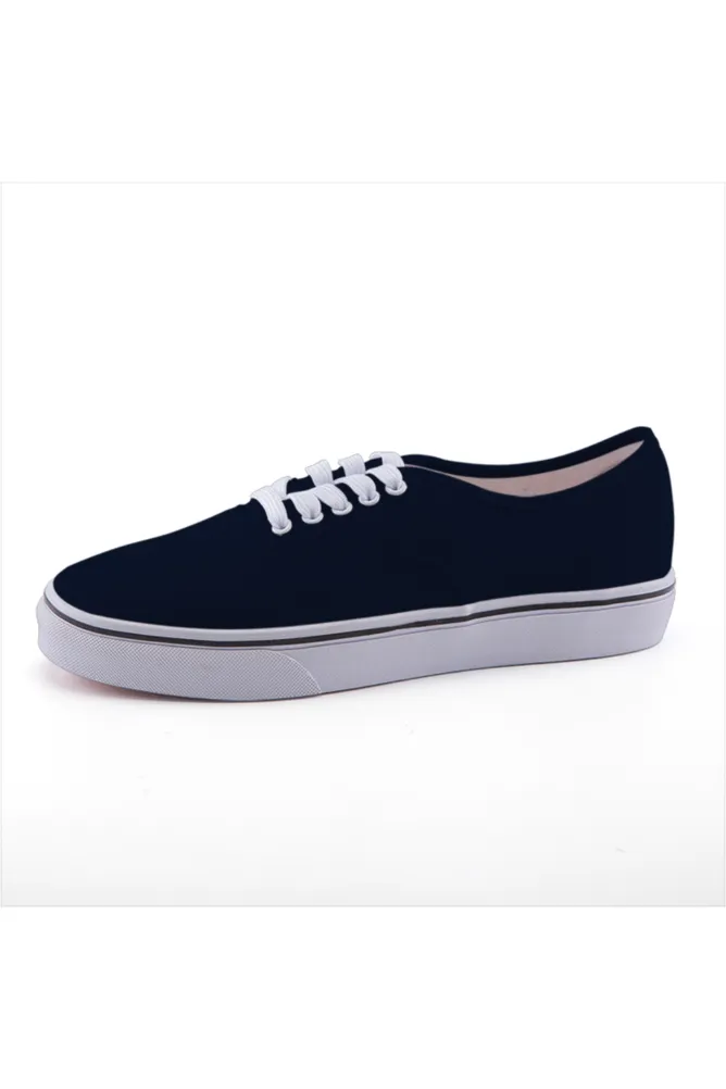 Blue Canvas Low-top Shoes