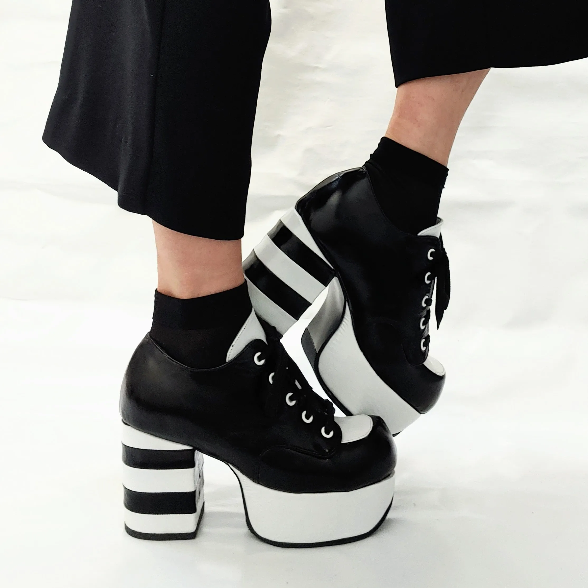 TUXEDO Platform Shoes