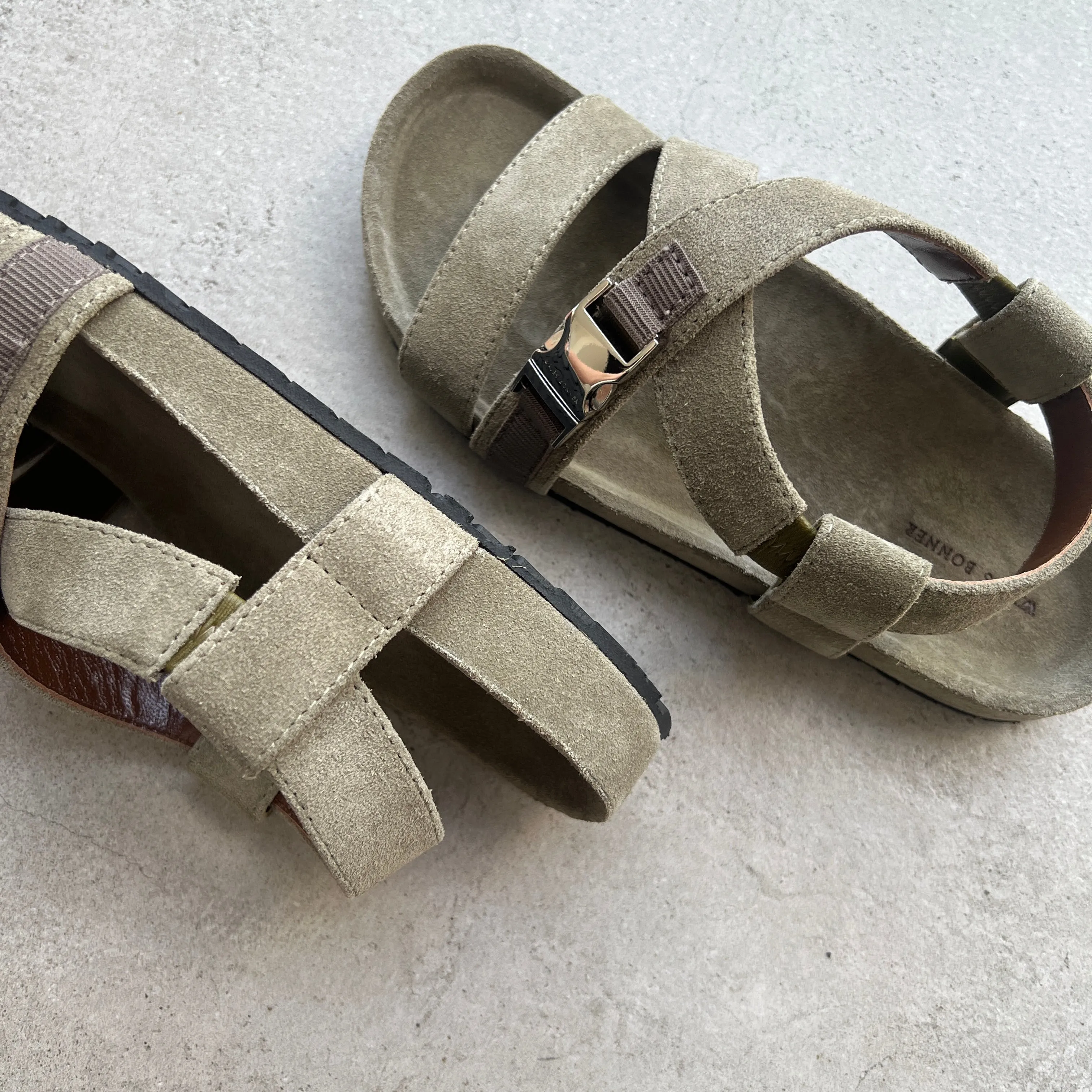 Suede Slide, Khaki