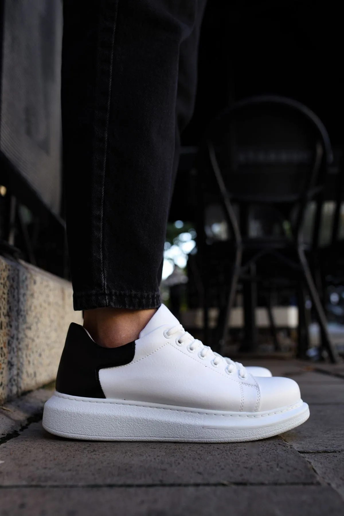 Chekich Men's Casual White Shoes ch256