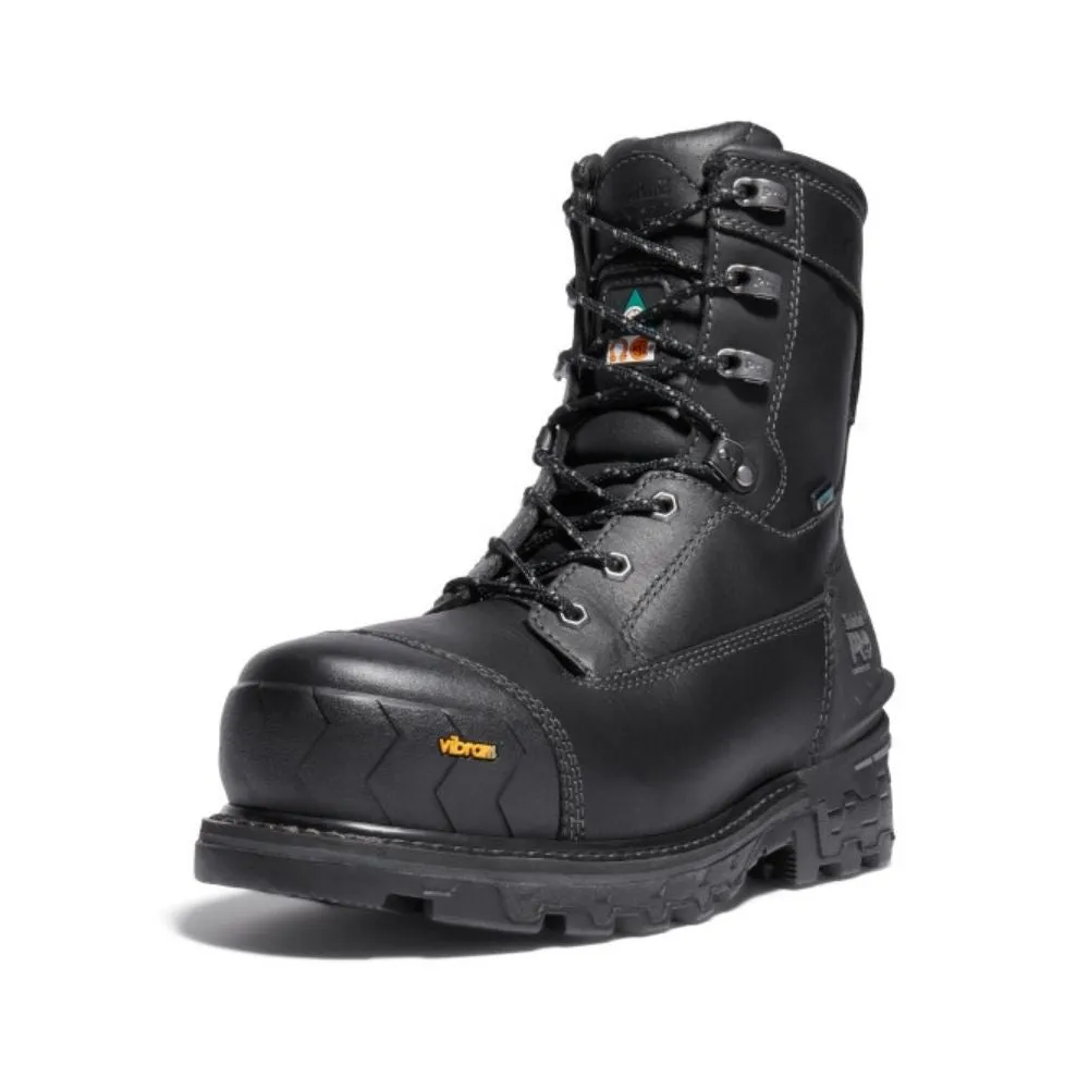 Timberland PRO Boondock HD Men's 8 WP Composite Toe Safety Boot With Vibram Arctic Grip TB0A29S7001 - Black