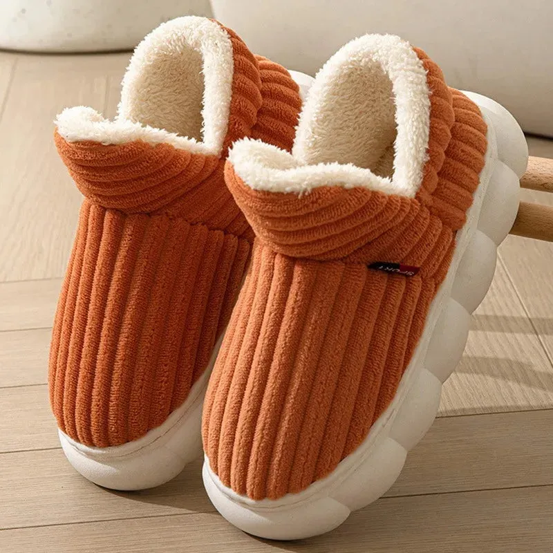 Ashore Shop 2023 Women Winter Boots Slippers Thickening Plush Warm Snow Boot