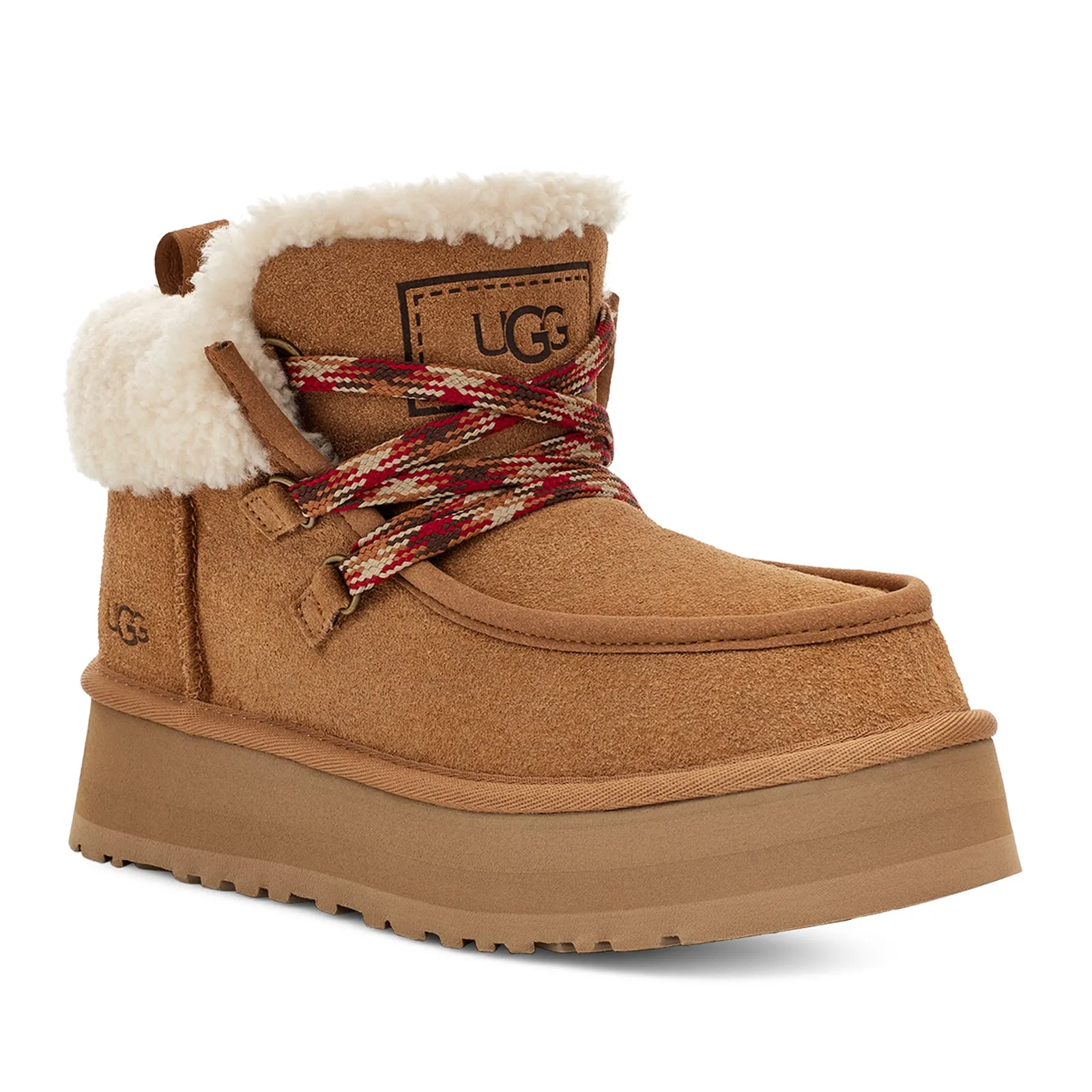 UGG Womens Funkarra Cabin Cuff Boots - Chestnut Brown