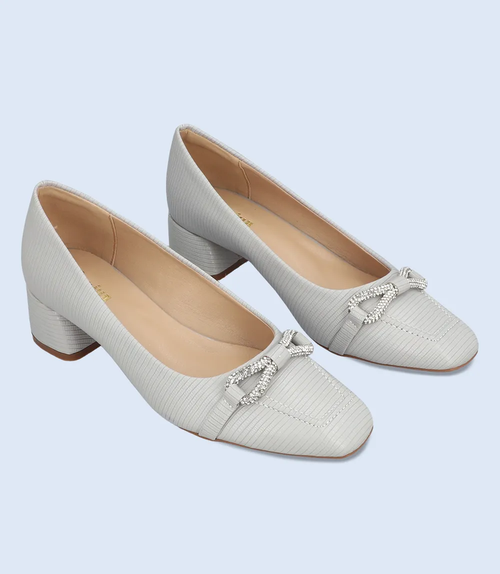 BW8641-GREY-Women Casual Court Shoes