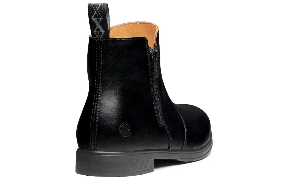 'Xena Workwear' Women's Omega EH Pull On Steel Toe - Black